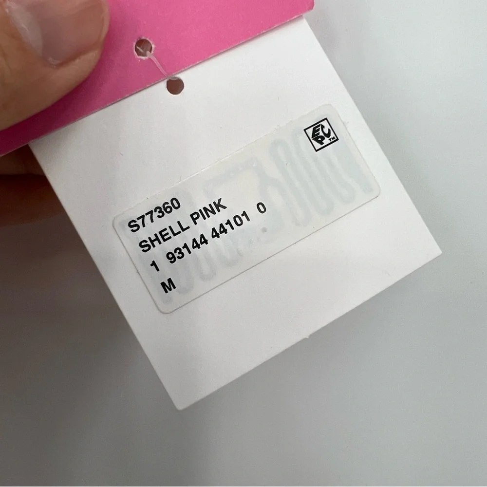 NWT Kate Spade New York Shell Pink Contrast Trim One Piece Swimsuit Bikini M - Picture 9 of 13